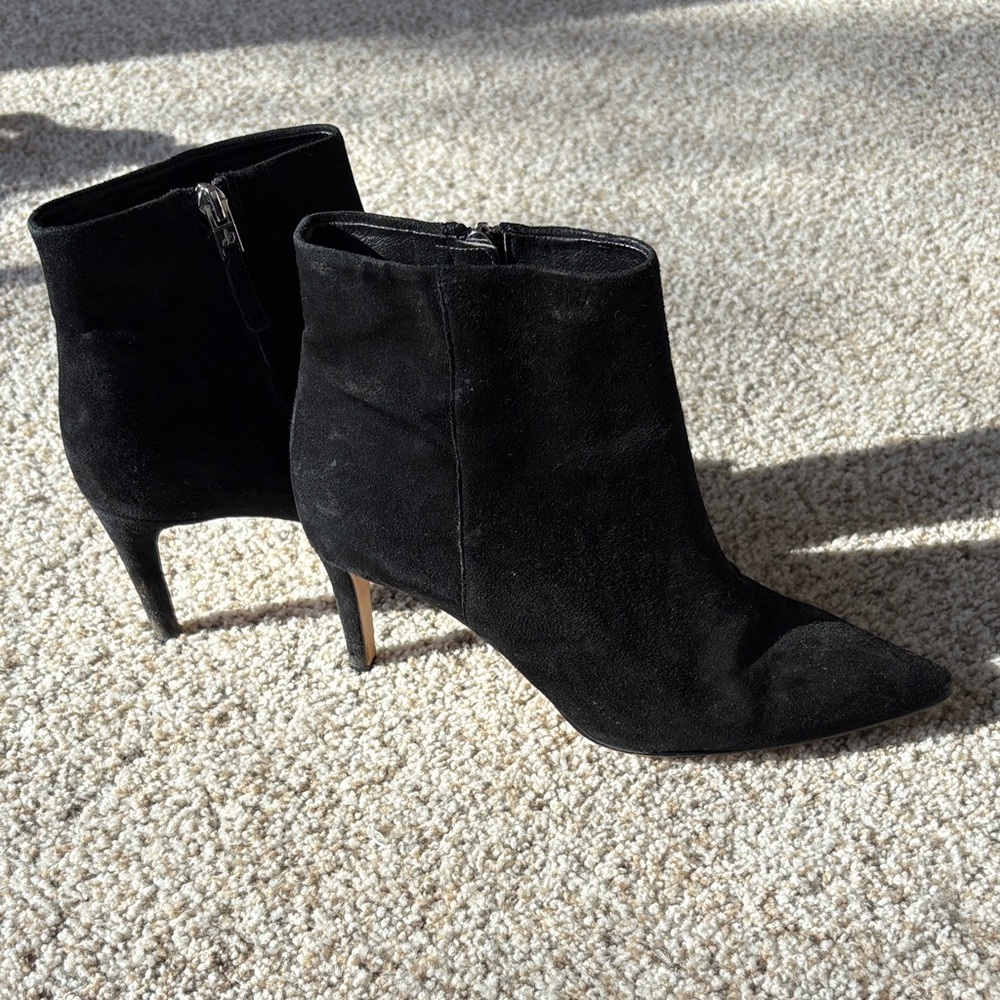 Sam Edelman Suede Pointed Toe Ankle Boot